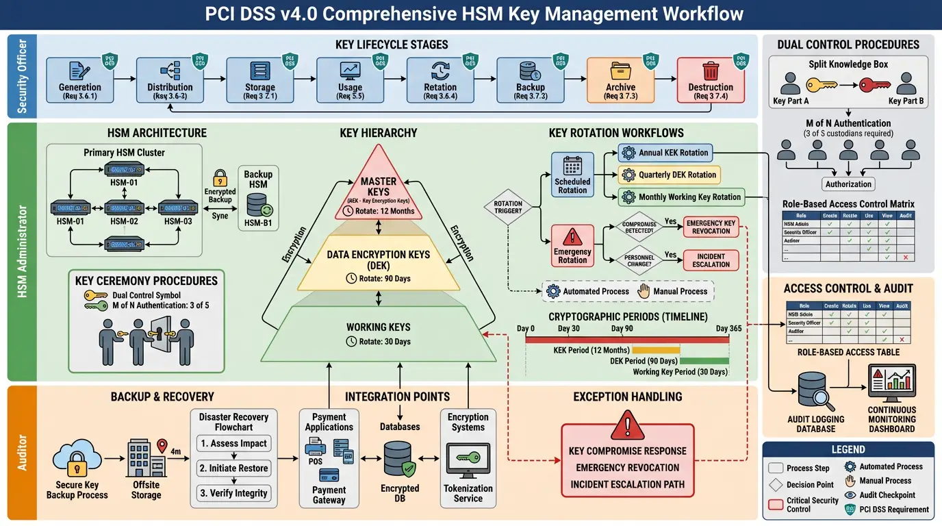 PCI DSS v4.0 HSM Key Management Workflow