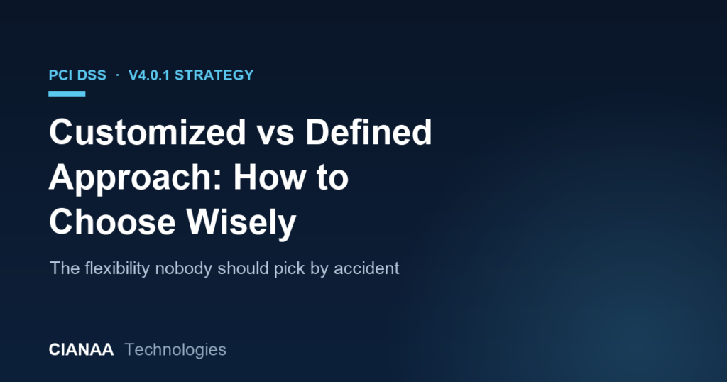 Customized Approach vs Defined Approach in PCI DSS v4.0.1: How to Choose